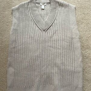 Oversized Taupe Sweater Vest